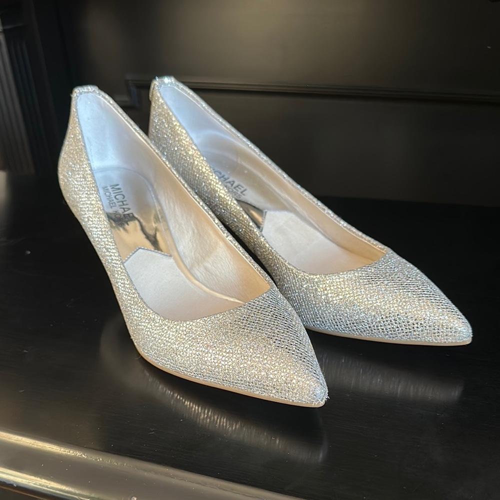 Michael Kors Silver Glitter Women's Shoes